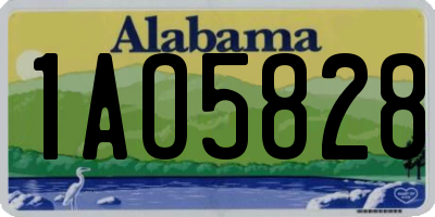 AL license plate 1AO5828
