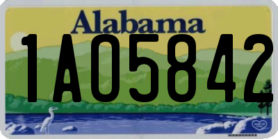 AL license plate 1AO5842