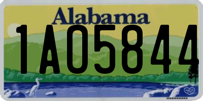AL license plate 1AO5844