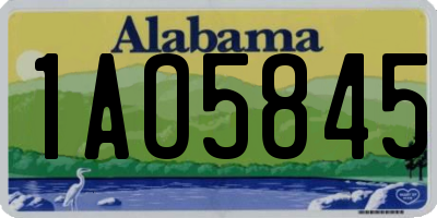 AL license plate 1AO5845
