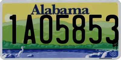 AL license plate 1AO5853