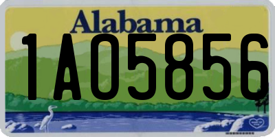AL license plate 1AO5856