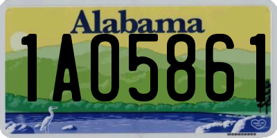 AL license plate 1AO5861