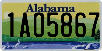 AL license plate 1AO5867