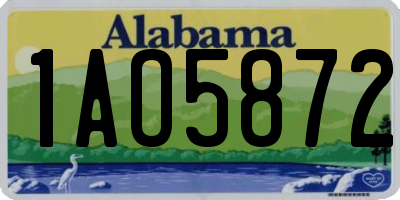 AL license plate 1AO5872