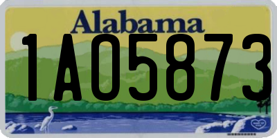 AL license plate 1AO5873