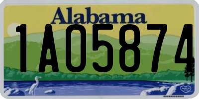 AL license plate 1AO5874