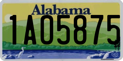 AL license plate 1AO5875