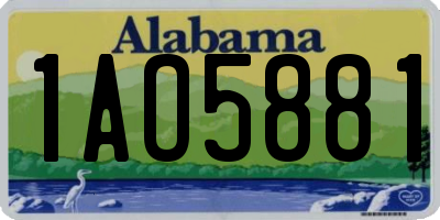 AL license plate 1AO5881