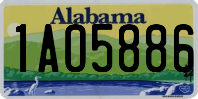 AL license plate 1AO5886