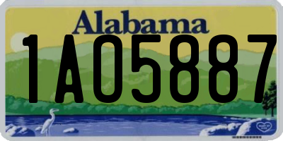 AL license plate 1AO5887