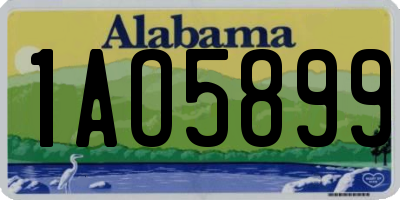 AL license plate 1AO5899
