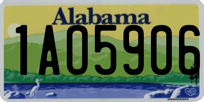 AL license plate 1AO5906