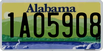 AL license plate 1AO5908