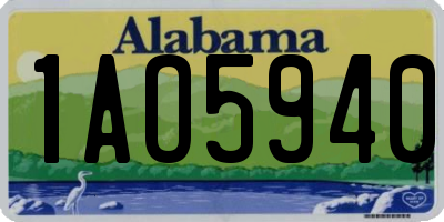 AL license plate 1AO5940