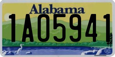 AL license plate 1AO5941