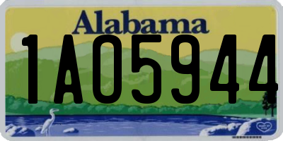 AL license plate 1AO5944