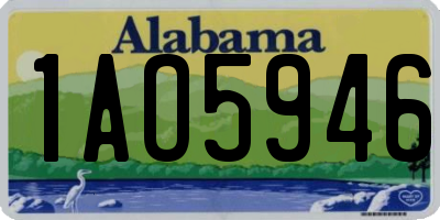 AL license plate 1AO5946