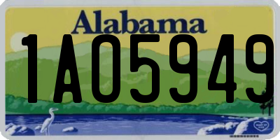AL license plate 1AO5949
