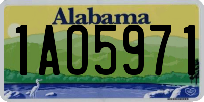 AL license plate 1AO5971