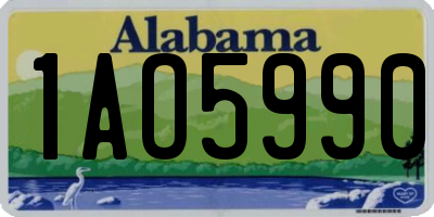 AL license plate 1AO5990