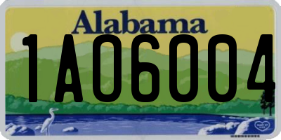 AL license plate 1AO6004