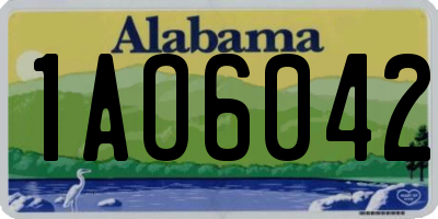 AL license plate 1AO6042