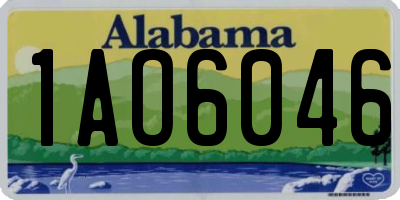 AL license plate 1AO6046