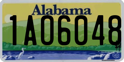 AL license plate 1AO6048