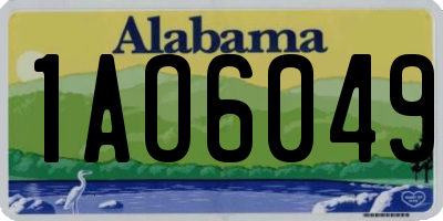 AL license plate 1AO6049