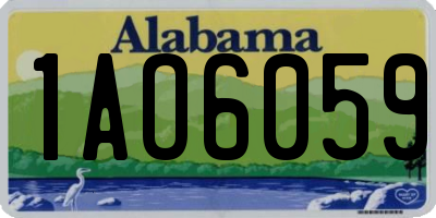 AL license plate 1AO6059