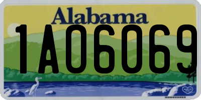 AL license plate 1AO6069