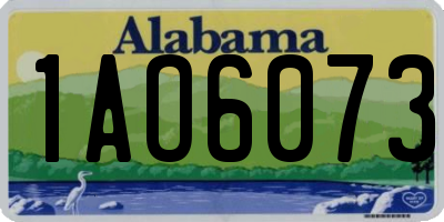 AL license plate 1AO6073