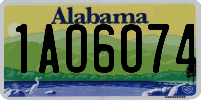 AL license plate 1AO6074