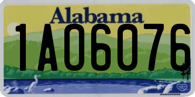 AL license plate 1AO6076