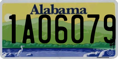 AL license plate 1AO6079