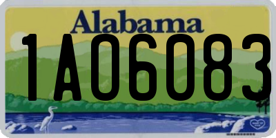 AL license plate 1AO6083