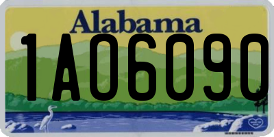 AL license plate 1AO6090