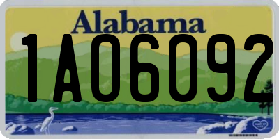 AL license plate 1AO6092