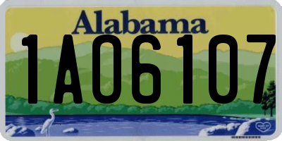 AL license plate 1AO6107