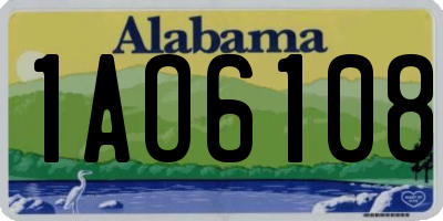 AL license plate 1AO6108