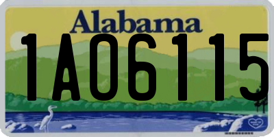 AL license plate 1AO6115