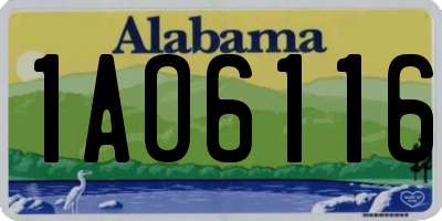 AL license plate 1AO6116