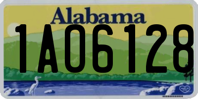 AL license plate 1AO6128