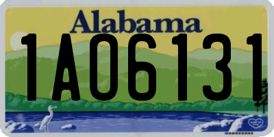 AL license plate 1AO6131