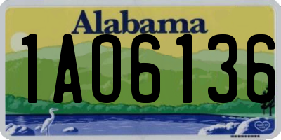 AL license plate 1AO6136