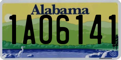 AL license plate 1AO6141