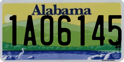 AL license plate 1AO6145