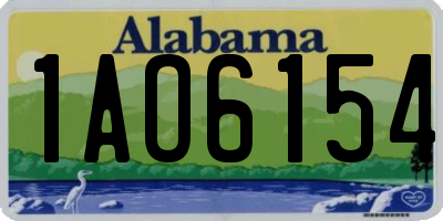 AL license plate 1AO6154