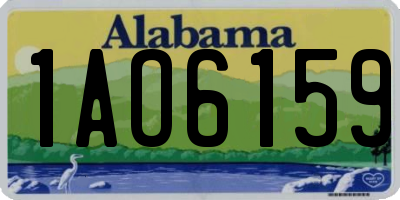 AL license plate 1AO6159